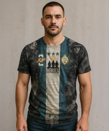 Remera Homenaje De Malvinas Prohibido Olvidar