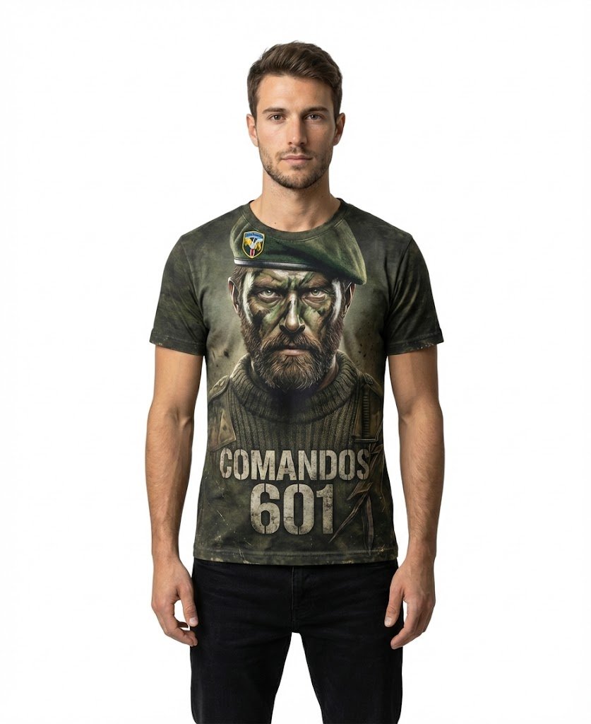 Remera Malvinas Comandos 601