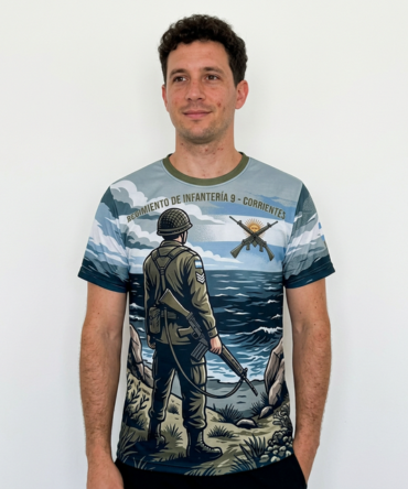 Remera Regimiento de Infantería 9 Corrientes Custodios del Continente Full Print